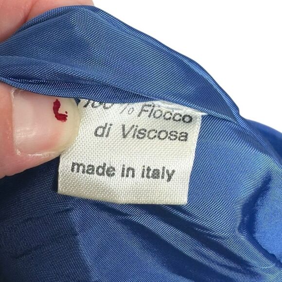 |VTG| 70’S Suede Blue Maxi Skirt w/ Side Buttons - Picture 9 of 9